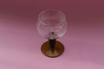 Load image into Gallery viewer, 60&#39;S WINE GLASSES WITH TRANSPARENT GRAPE LEAF MOTIF
