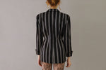 Load image into Gallery viewer, THIERRY MUGLER PINSTRIPED BLZER
